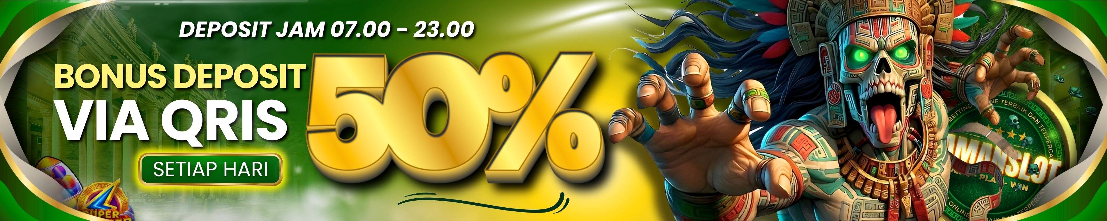 Pamanslot Bonus 50% QRIS